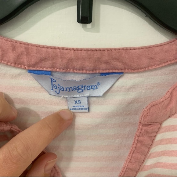 Pajamagrams Women’s Striped Convertible Sleeve Nightgown Size X Small - Picture 6 of 10